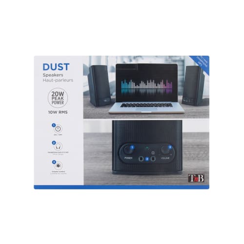 2.0 20W DUST black speakers5