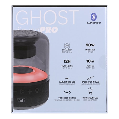 Altavoz Bluetooth GHOST 20W Sonido 360°8