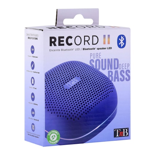 Enceinte sans fil RECORD II LED bleu5
