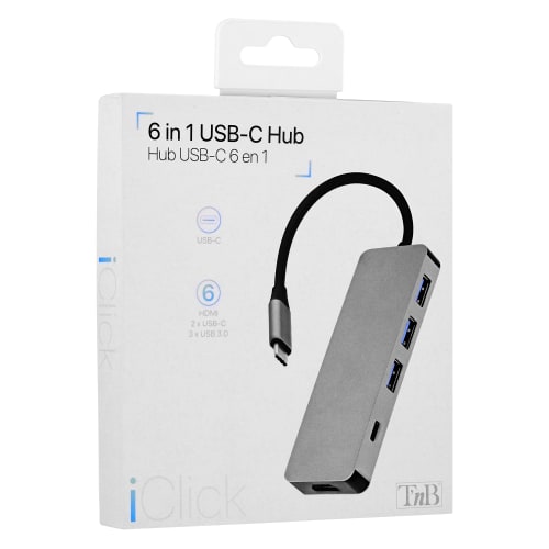 Hub USB Type-C 6 en 1 iClick6