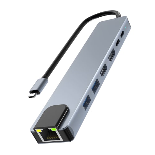 7-in-1 USB-C Dual 4K Display Hub - iClick1