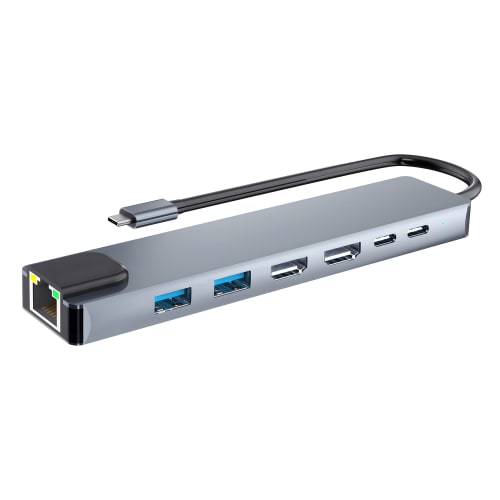 7-in-1 USB-C Dual 4K Display Hub - iClick2