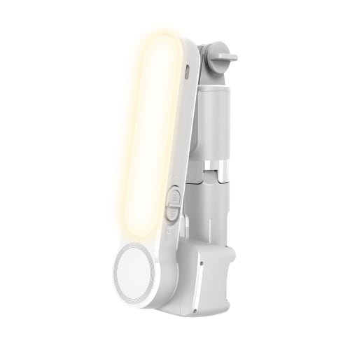 Mini Perche Stabilisateur 1-Axe pivotant 360° Bluetooth 2 en 1 Éclairage LED - INFLUENCE PRO2