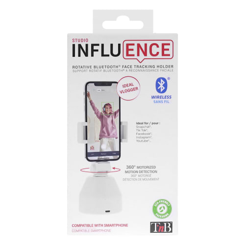-INFLUENCE Rotating Face Recognition Bluetooth Holder8