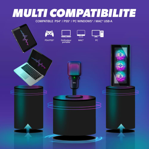 Microphone with LED color illumination - INFLUENCE PRO5