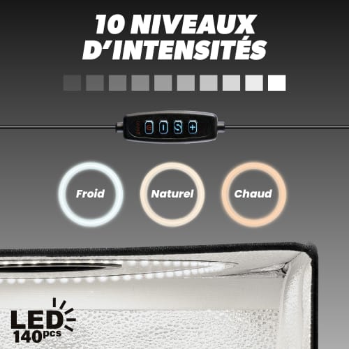 MINI STUDIO PHOTO PORTABLE 40X40X40CM - INFLUENCE PRO4