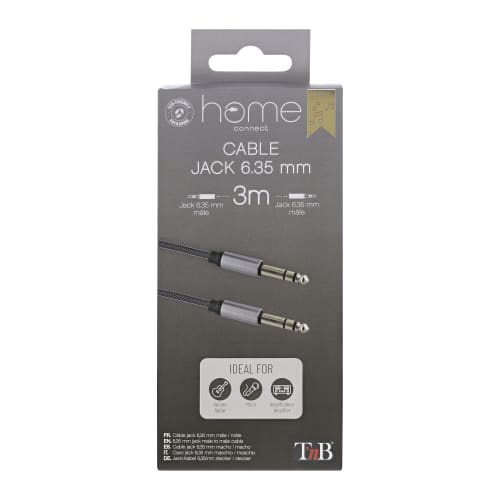 6.35mm male jack / 6.35mm male jack cable 3m3