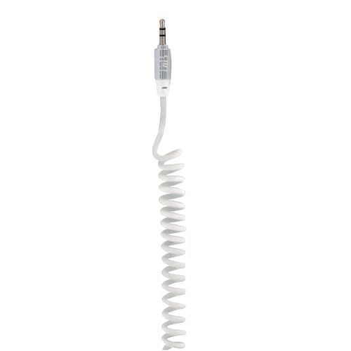 Twist cable jack 3.5mm male / jack 3.5mm male 1.8m white2