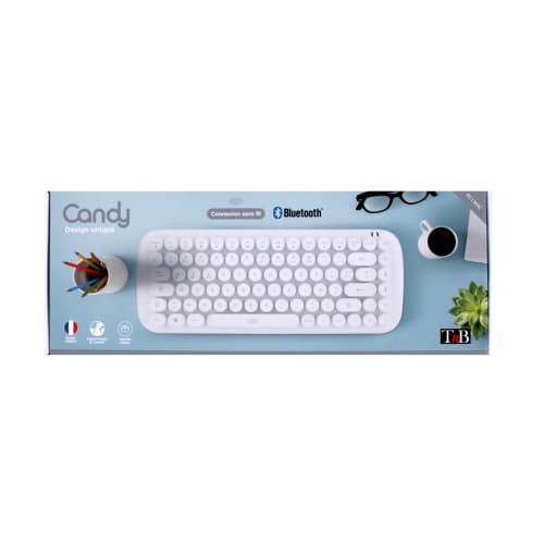 CANDY RETRO KEYBOARD WIRELESS KEYBOARD4