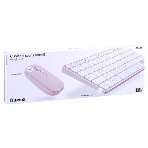 iClick color Bluetooth keyboard and mouse - pink7
