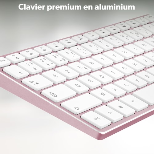 iClick color Bluetooth keyboard and mouse - pink3