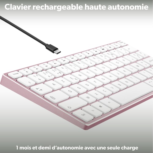 iClick color Bluetooth keyboard and mouse - pink4