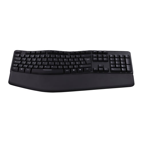 ERGONÓMICO - Teclado ergonómico con cable y reposamuñecas magnético8