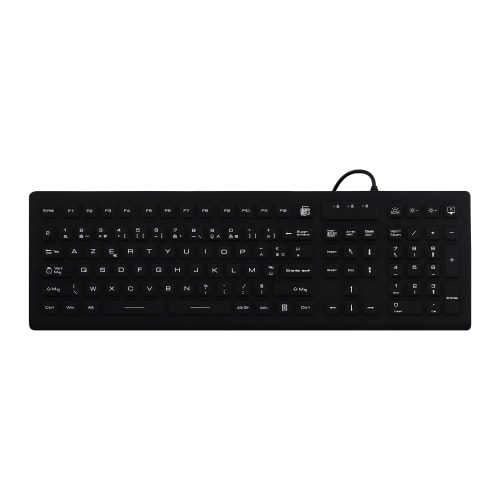 Clavier filaire médical IP68 - AZERTY (FR) noir1