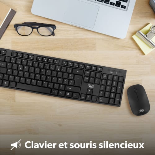 CLASSY - COMBO CLAVIER / SOURIS SANS FIL - NOIR4
