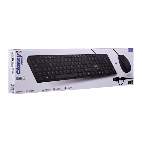 CLASSY - Combo clavier et souris filaires - (AZERTY FR)5