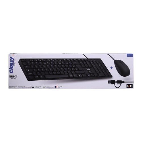 CLASSY - Combo clavier et souris filaires - (AZERTY FR)6