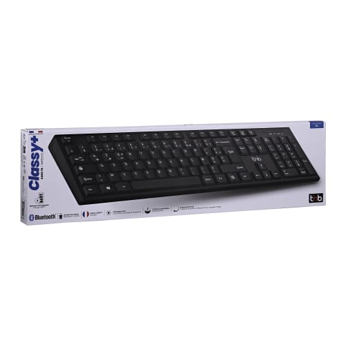 Teclado inalámbrico recargable Bluetooth + USB-A 2.4 Ghz - AZERTY (FR)9