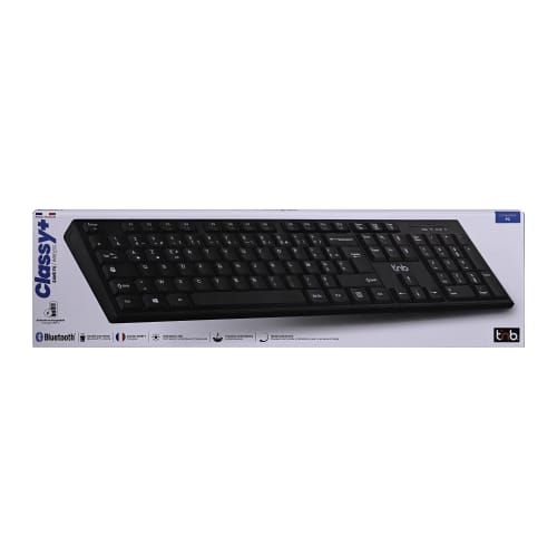 Teclado inalámbrico recargable Bluetooth + USB-A 2.4 Ghz - AZERTY (FR)10