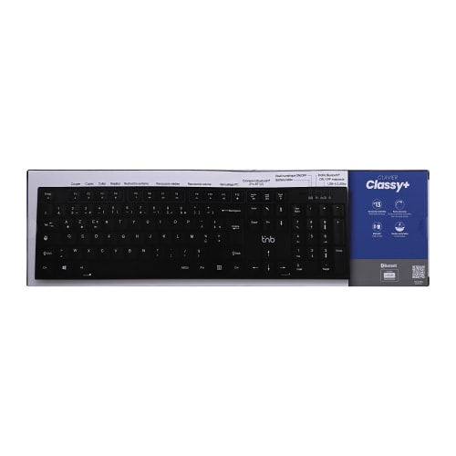 Teclado inalámbrico recargable Bluetooth + USB-A 2.4 Ghz - AZERTY (FR)11