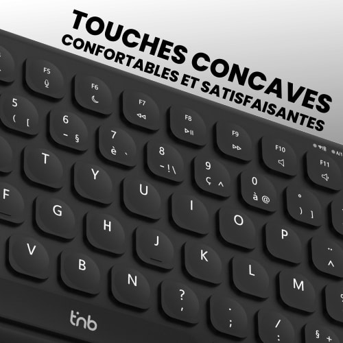 MINI Ultra-thin Rechargeable Bluetooth Keyboard - AZERTY (FR)5