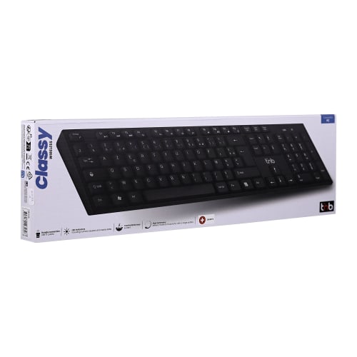 Clavier sans fil CLASSY noir - QWERTZ (SUISSE)3