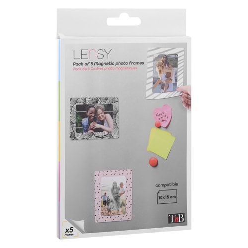 5 magnetic photo frames 10 x 15 cm format6