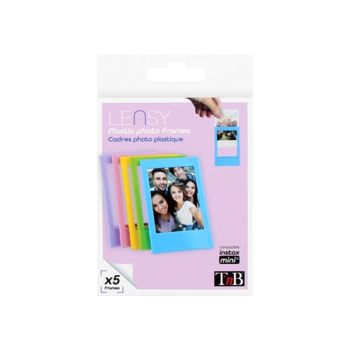 5 mini plastic photo frames6