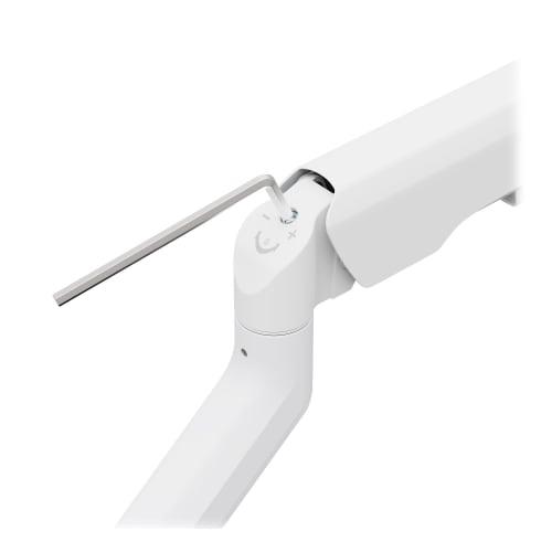 Double arm articulating monitor stand - white4