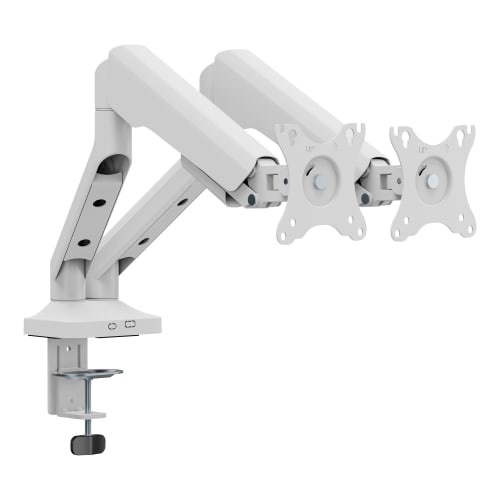 Double arm articulating monitor stand - white2