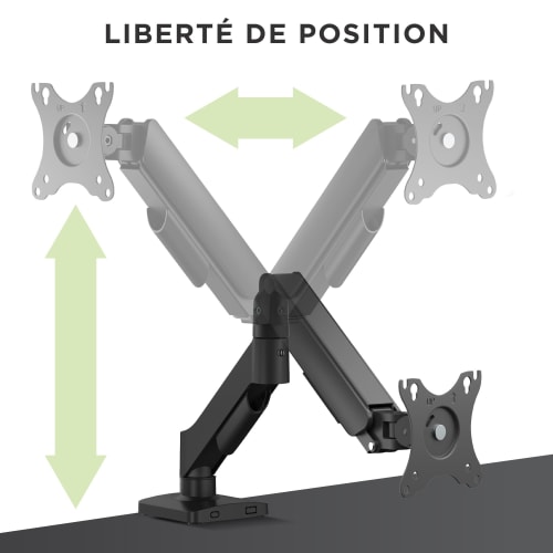 Bras support articulé mécanique pour moniteur 17-32