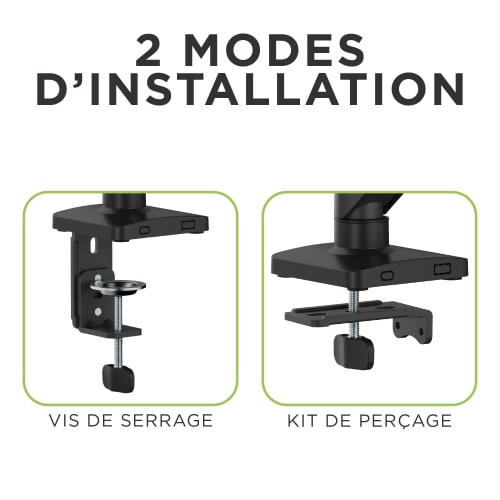 Bras support articulé mécanique pour moniteur 17-32