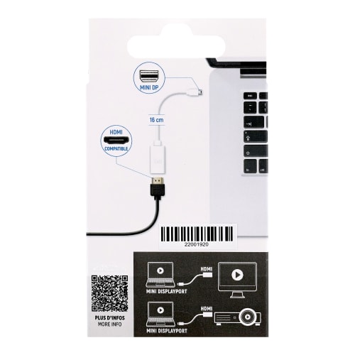 Adaptateur mini DisplayPort vers HDMI5