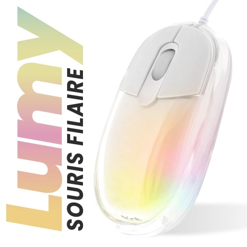 Souris filaire lumineuse LUMY3