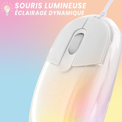 Souris filaire lumineuse LUMY6