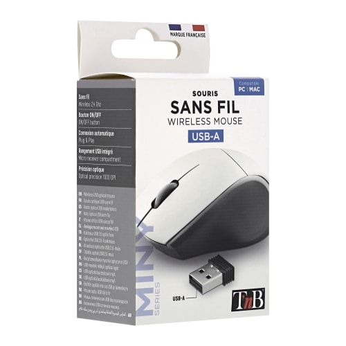 Souris sans fil MINY blanche7