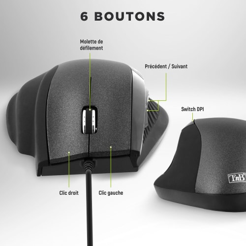 Souris filaire ergonomique6