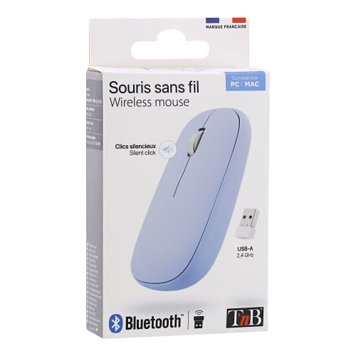 Souris colorée DUAL CONNECT bleue7