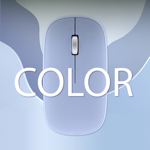 Souris colorée DUAL CONNECT bleue3