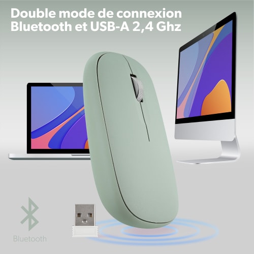 iClick color DUAL CONNECT mouse green4