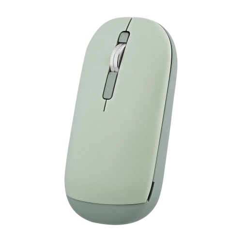 Souris double mode de connexion verte - COLOR1
