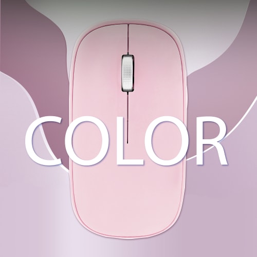 iClick color DUAL CONNECT mouse pink3