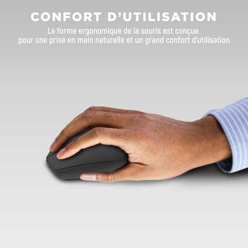 Souris sans fil ergonomique verticale double connexion Bluetooth + USB-A4