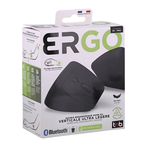 Souris sans fil ergonomique verticale ultra légère5