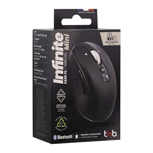 Souris sans fil rechargeable molette double fonction - INFINITE MINI4