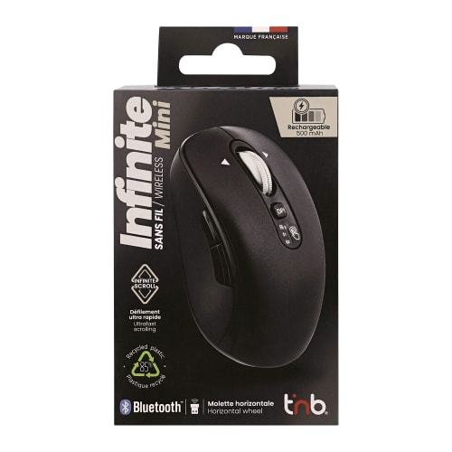 Souris sans fil rechargeable molette double fonction - INFINITE MINI5
