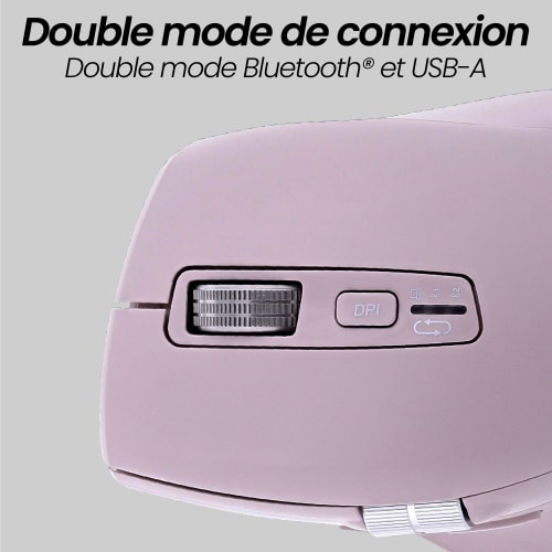 Ratón inalámbrico recargable de doble rueda - INFINITEPRO5