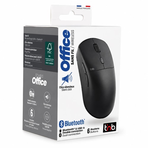 Souris sans fil USB-A & Bluetooth - OFFICE7