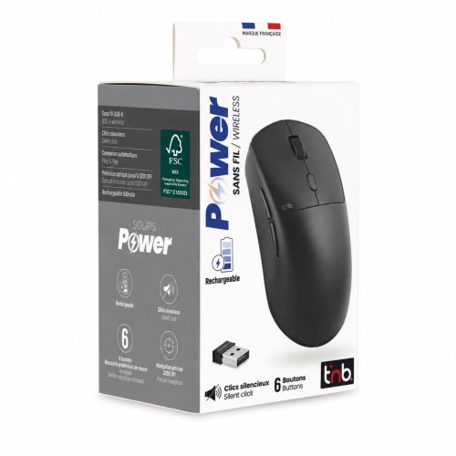 USB-A rechargeable wireless mouse - POWER7