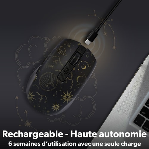 Souris sans fil Bluetooth rechargeable - ASTRO EXCLUSIV4
